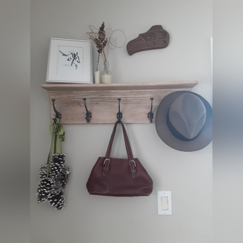 Burgundy Leather Roots Purse